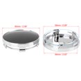 thumbnail image 3 of Unique Bargains 4 Pcs Ton Argent 60mm Dia 5 Clips Enjoliveurs de Moyeu Central de Roue de Voiture, 3 of 7