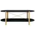 thumbnail image 3 of vidaXL Table Basse Noire 110x48x40 cm Bois Manufacturé, 3 of 5