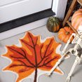 thumbnail image 2 of Bath Mats for Bathroom,Thanksgiving Maple Leaf Bath Mat for Bathroom Decor Halloween Decoration Orange Bathroom Rug Non Slip Bath Rug Bathroom Mat Shower Rugs, 2 of 8