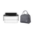 thumbnail image 3 of Heated Lunch Box Double Layers Insulated Lunch Container Leak-Proof Thermal Bento Box Every Parts Detachable Meal Heater with Handle, 3 of 9