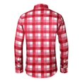 thumbnail image 5 of RXIRUCGD Chemise à Carreaux à Manches Longues pour Homme, Décontractée, Mode, Ample, Grande Taille, Combinaison, Rouge, Taille : L, 5 of 5