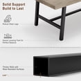 thumbnail image 2 of Large Dining Table for 6-8 People, 70.87 Inch Rectangle Dining Room Table with Wooden Tabletop, Modern Industrial Dinner Table with Strong Metal Legs for Living Room, Kitchen, 2 of 7