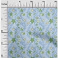 thumbnail image 2 of oneOone Rayon Dusty Blue Fabric Beach Seashell Sewing Craft Projects Fabric Prints By Yard 56 Inch Wide, 2 of 4