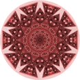 thumbnail image 1 of Ahgly Company Tapis d'Intérieur Lavable en Machine Carré Transitionnel Rose Pastel, 3 Pieds Carré, 1 of 7