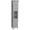 Grey, variant on kleankin Tall Bathroom Storage Cabinet with Shelves, White