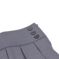 thumbnail image 5 of Bienzoe Jupe d'Uniforme Scolaire pour Fille, Extensible, Plissée, Taille Ajustable, Gris 18, 5 of 5
