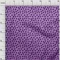 thumbnail image 3 of oneOone Cotton Jersey Purple Fabric Geometric Triangle With Chevron Sewing Craft Projects Fabric Prints By Yard 58 Inch Wide, 3 of 4