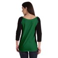 thumbnail image 3 of Inkmeso Womens Color Block Raglan Quarter Sleeve TShirt Baseball Tee Casual Sports Jersey Top, 3 of 8
