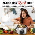 thumbnail image 4 of Gourmia 4.5 QT Programmable Slow Cooker, 5 Presets, Keep Warm, Stainless Steel, 4 of 8