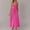 01 Hot Pink, variant on Weiqiqre Plus Size Summer Dresses Summer Beach Sundress Casual Spaghetti Strap Swing A Line Long Flowy Dress