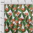 thumbnail image 2 of oneOone Rayon Green Fabric Floral Fabric For Sewing Printed Craft Fabric By The Yard 56 Inch Wide, 2 of 5