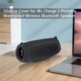 thumbnail image 2 of Étui en Silicone avec Sangle pour Haut-Parleur Bluetooth JBL Charge 5 (Rouge), 2 of 9