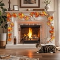 thumbnail image 4 of Dvkptbk Plastic Simulation Pumpkin Rattan Faux Pumpkin Rattan Halloween Pains Decoration Pinecone Maple Leaf Pumpkin Rattan Christmas Holiday Hanging Decoration, 4 of 6