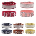 thumbnail image 4 of AMERTEER 2021 New Pet Reflective Collar Rhinestone Dog Collar Medium And Large Dogs Suede Reflective Dog Collar, 4 of 11