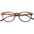thumbnail image 3 of grinderPUNCH Lunettes de Lecture Rondes Ovales Légères pour Hommes et Femmes +5,00, Écaille, 3 of 6