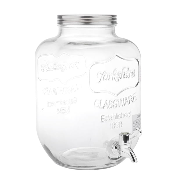 jifeng Cold Brew Coffee Maker Glass Beverage Dispenser Drink Dispenser for Lemonade, Tea, Cold Water 4L 1