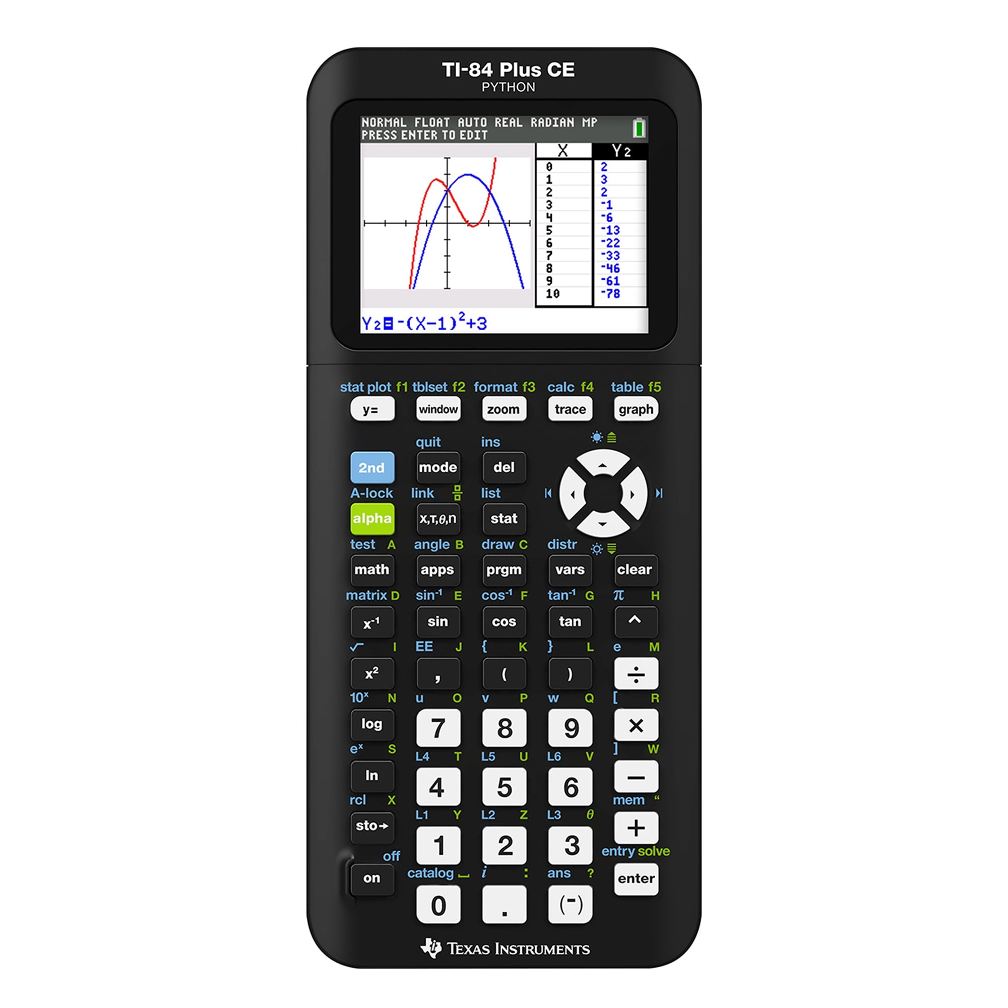Texas Instruments TI-84 Plus CE Graphing Calculator, Black