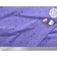 thumbnail image 2 of Soimoi Purple Poly Georgette Fabric Infographics Education Theme Decor Fabric Printed Yard 42 Inch Wide, 2 of 3