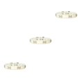thumbnail image 3 of Maytalsory Comfortable Wear Cat Collar In Multiple Sizes With Stylish PU PU Cat Collar Dogs Collars white 1.5*37cm 3Set, 3 of 6