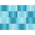 thumbnail image 1 of Ahgly Tapis Rectangulaire Lavable en Machine Intérieur Transitionnel Turquoise Foncé Vert, 5 Pieds x 8 Pieds, 1 of 7