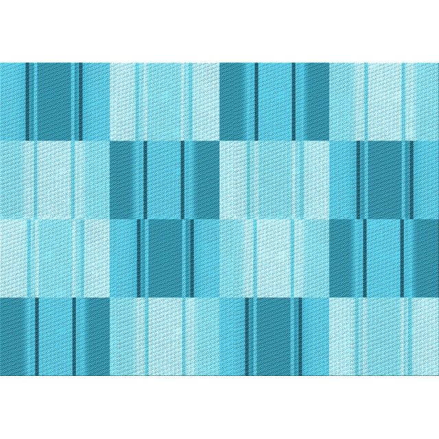 Ahgly Tapis Rectangulaire Lavable en Machine Intérieur Transitionnel Turquoise Foncé Vert, 5 Pieds x 8 Pieds