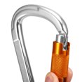 thumbnail image 3 of Amdohai 25KN Locking Gate Carabiner Certified Auto Lock Carabiner Outdoor D-ring Buckle Climbing Rappelling Canyoning Hammock Locking Clip, 3 of 7