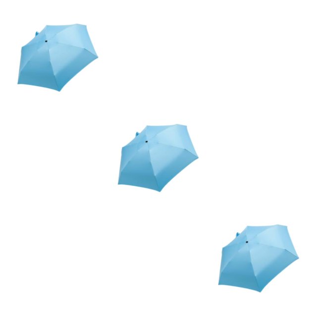 maskred Windproof And Rainproof Umbrella With Retractable Handle For Any Weather Condition Folding Sun Umbrellas Lifting blue 3Set