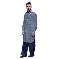 thumbnail image 2 of Atasi Kurta Pathani Classique à Col pour Garçons Chemise en Rayonne à Poche avant, 2 of 5