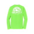 thumbnail image 2 of Gravity Outdoor Co. Chandail à Manches Longues - Vert Flash - Logo Blanc - 2TG, 2 of 2