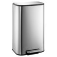 thumbnail image 1 of 5.3 Gallon Trash Can, Stainless Steel Garbage Can, Small Rectangular Trash Can with Soft Close Lid Foot Pedal & Inner Bucket for Kitchen Home Office Bedroom Living Room (20 Liter), 1 of 8