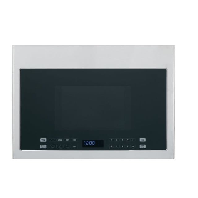 Haier 1.4 Cu. Ft. Over-the-Range Microwave Oven in stainless steel with a hidden vent and charcoal filter for efficient ventilation. Features include digital touch controls, 10 power levels, sensor cooking, and a 13.5-inch turntable. Includes child lock, cooktop lighting, programmable defrost, and 300 CFM airflow for smoke and steam removal.