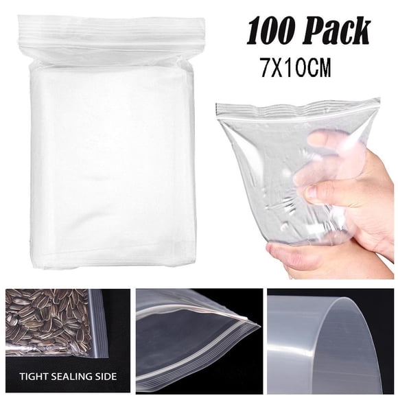 Vente Chaude! Nouveau! Dusknt Sac Ziplock Transparent, Sac Ziplock Transparent Épaissi, Scellage Alimentaire en Plastique Pe, Aliments Scellés Ziplock