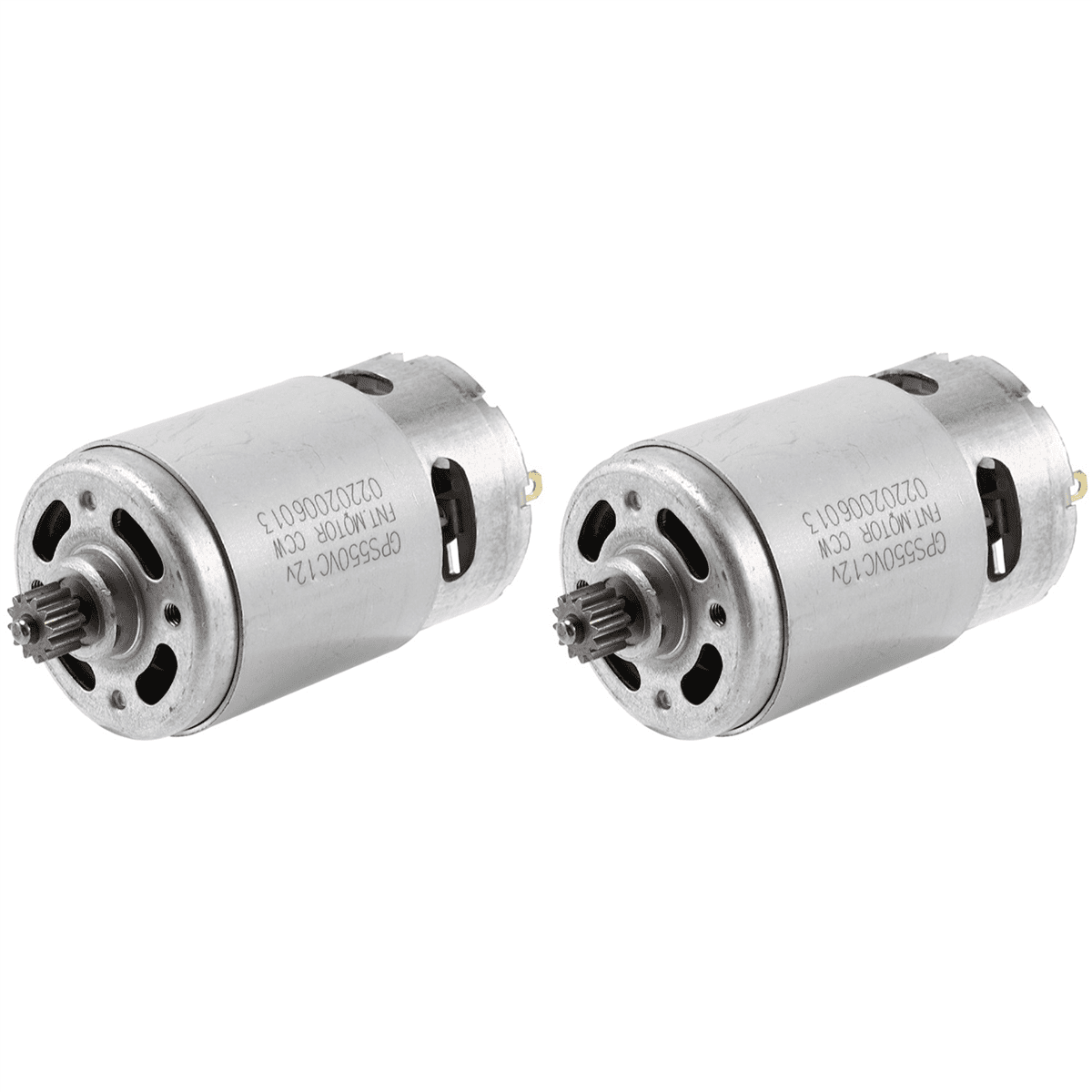 2X RS550 12V DC Motor DIY Power Tool Kit with Two-Speed 12 Teeth and High Torque Gearbox for Electric Drill Screwdriver