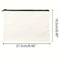 thumbnail image 4 of Spacious And Lightweight Women's Makeup Bag With Zipper Versatile Handheld Tote For Daily Casual Commuting Travel Activities Durable Canvas Carryall, 4 of 7