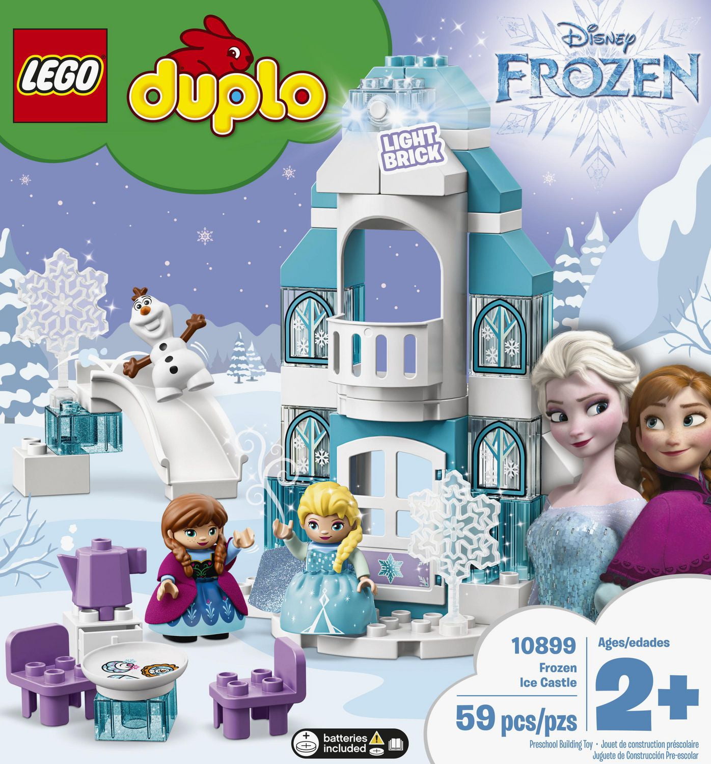 LEGO DUPLO Disney Frozen Ice Castle 10899 Toy Building Kit (59 Piece)
