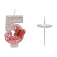 thumbnail image 2 of Yhmxh Bougies d'Anniversaire Papillon Rouges 0-9, Bougie Chiffre Pailletée Papillon Décorations de Gâteau pour Enfants Adultes Anniversaire Mariage Anniversaire Fournitures de Fête Décorations de Noël en Liquidation - Numéro 5, 2 of 6