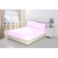 thumbnail image 4 of 1200 Thread Count 100% Egyptian Cotton 3-Piece Fitted Sheet ( 1 Fitted Sheet + 2 Pillow Covers) 27 Inches Deep Pocket Size Solid Pattern, 4 of 5