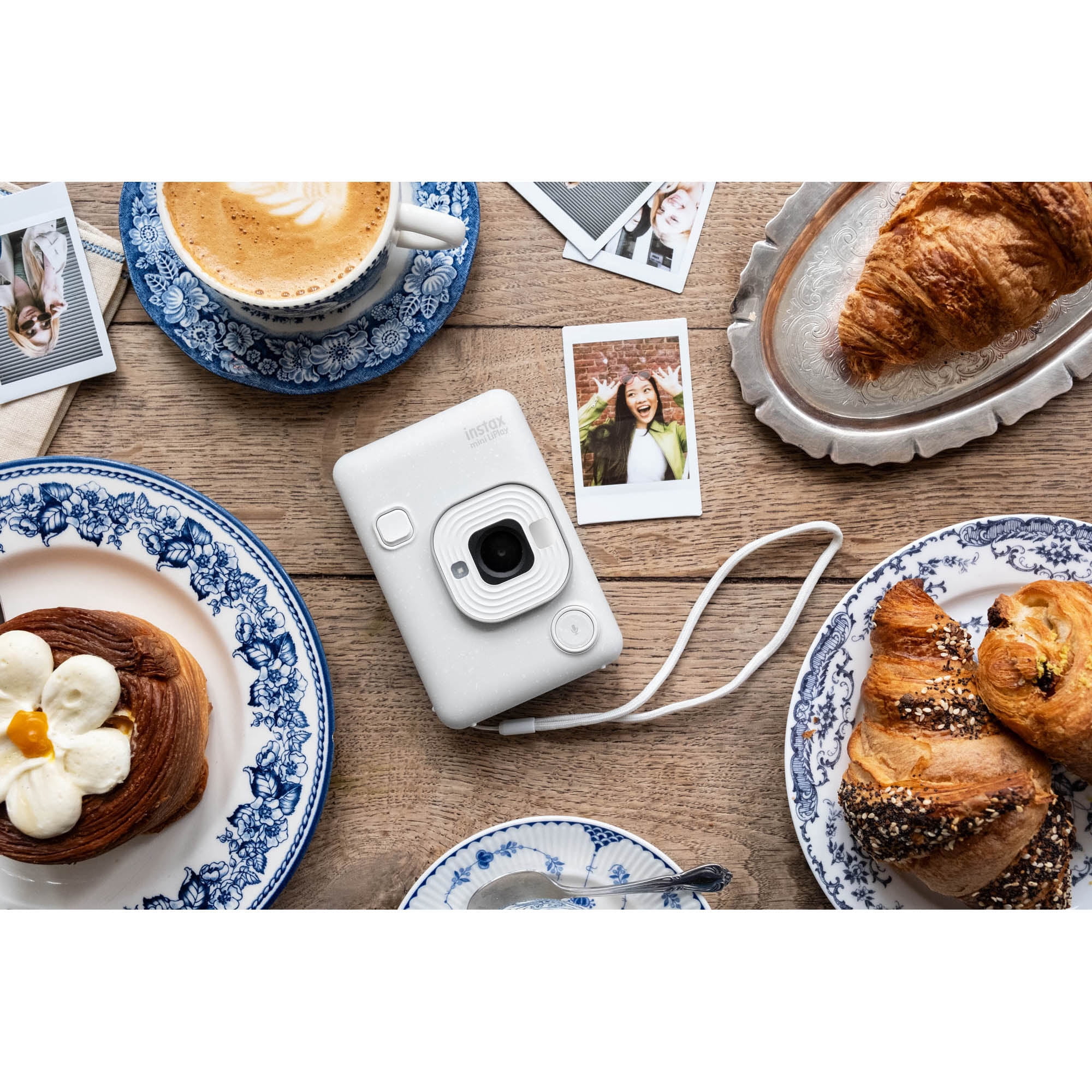 Appareil instantané hybride et imprimante pour téléphone intelligent FUJIFILM INSTAX MINI LiPlay - Blanc brumeux
