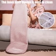 thumbnail image 4 of RKSTN Long Pillows Soft Velvet Long Pillow Special Pillow for to Sleep Sofa Pillow Side Sleeping Leg Clamp Dormitory Bedside Cushion Multiple Colors Available, 4 of 5