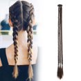 thumbnail image 1 of Riforla Perruque Queue de Cheval Femme Tresse Trois Brins Tempérament Tressé Simulation Naturelle Pince Goutte d'Eau Queue de Cheval Perruque Mode Perruque Tresse Trois Brins Convenant à Tout Type de Cheveux (55cm) Perruque D, 1 of 4