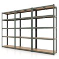 thumbnail image 1 of Costway Unité de Rayonnage de Garage Ajustable 3 Pcs 5 Niveaux avec Charge Max 2000 lbs pour Entrepôt Gris, 1 of 9