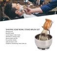 thumbnail image 3 of Shaving Brush Set, Brush Shaving Bowl Set Facial Grooming  for Men, 3 of 7
