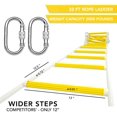 thumbnail image 2 of ISOP Rope Ladder Fire Escape Use | Emergency Exit Ladder 8/13/16/25/32 ft | Retractable Safety Rope Ladders with Carabiners – Lightweight & Compact | Multi Function | Reusable, 2 of 6