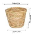 thumbnail image 2 of Handmade Woven Seagrass Storage Container Bohemian Decorative Planter for Indoor Home Organizer, 2 of 6