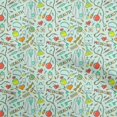 thumbnail image 1 of oneOone Georgette Viscose Orange Fabric Tool Sewing Craft Projects Fabric Prints By Yard 42 Inch Wide, 1 of 4