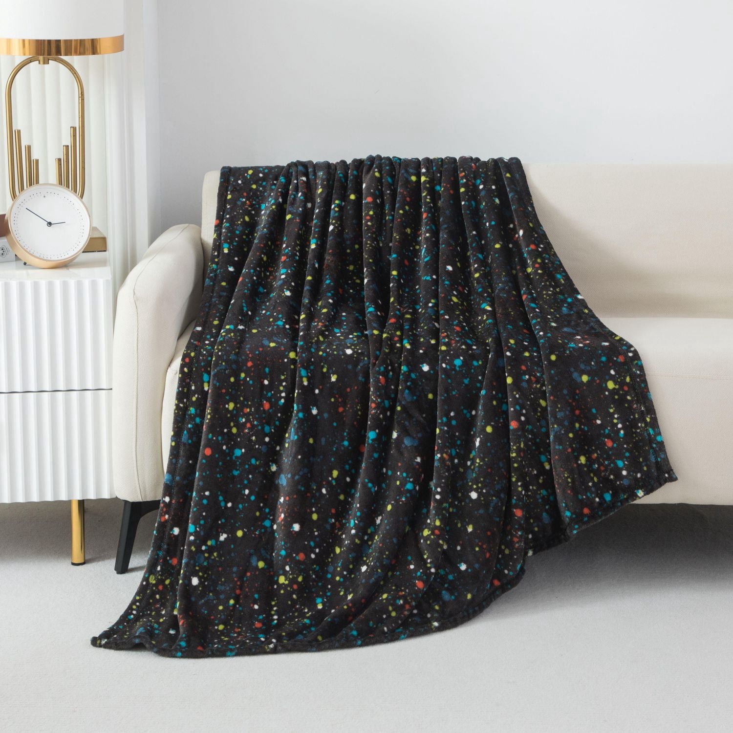 Mainstays Kids Couverture Jetée en Peluche Éclaboussures