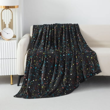 Mainstays Kids Plush Throw Blanket Splatter