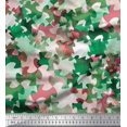 thumbnail image 1 of Soimoi Velvet Fabric Two Tone Camouflage Print Fabric by The Yard 58 Inch Wide, 1 of 3