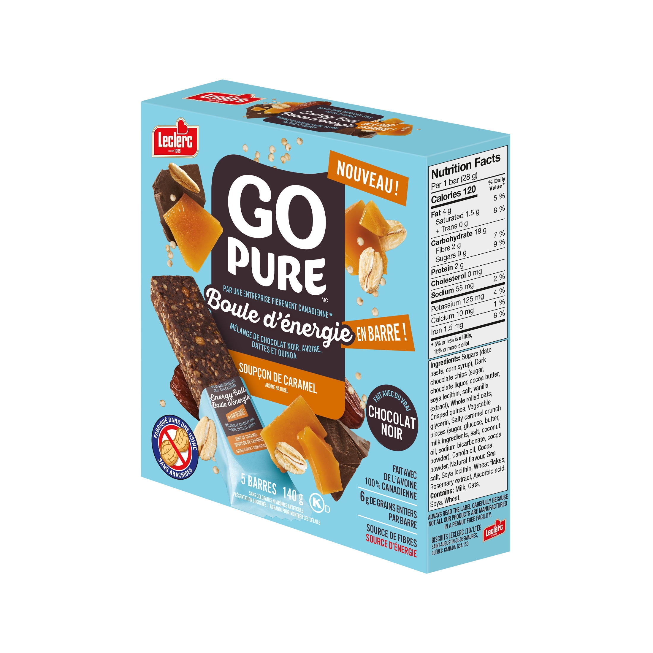 GO PURE ENERY BALL IN A BAR - HINT OF  CARAMEL