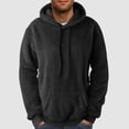 thumbnail image 1 of KIHOUT Hoodies for Men Comfortable Fleece Hoodie Heart Pattern Solid Hooded Pocket Drawstring Sweatshirt BK/XL, 1 of 5